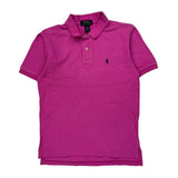 Age 10-12 Polo By Ralph Lauren Polo Shirt - Medium Pink Cotton