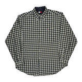 Tommy Hilfiger Checked Shirt - Large Black Cotton