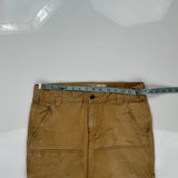 Carhartt Double Knee Carpenter Trousers - 32W 30L Brown Cotton