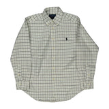 Age 10-12 Ralph Lauren Checked Shirt - Medium Cream Cotton