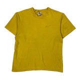 Nike T-Shirt - Medium Yellow Cotton