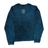 Motorcycles Harley Davidson Graphic Sweatshirt - 2XL Blue Cotton