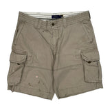 Polo By Ralph Lauren Cargo Shorts - 38W 10L Khaki Cotton