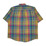 Nautica Checked Short Sleeve Shirt - Large Multicoloured Cotton