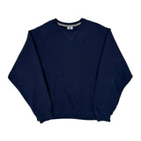 Russell Athletic Sweatshirt - Medium Navy Cotton Blend