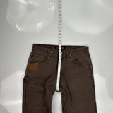 Wrangler Carpenter Pants - 34W 30L Brown Cotton