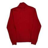 Polo By Ralph Lauren 1/4 Zip - Large Red Cotton