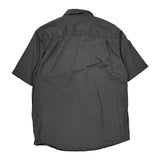 Wrangler Short Sleeve Shirt - Medium Gray Cotton Blend