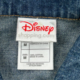 Age 8-10 Disney Cartoon Denim Jacket - Medium Blue Cotton