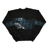 Made In USA Au Graphic Sweatshirt - Large Black Cotton