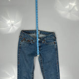 True Religion Skinny Jeans - 28W UK 6 Blue Cotton