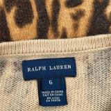 Age 6 Ralph Lauren Cardigan - XS Brown Wool