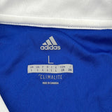Felake County Adidas Football Shirt - Large Blue Polyester