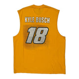 Kyle Busch Nascar Tank Top - XL Yellow Cotton