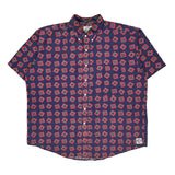 Salty Dog Gant Short Sleeve Shirt - XL Blue Cotton