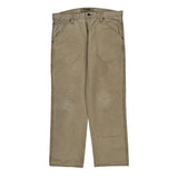 Wrangler Carpenter Trousers - 35W 30L Beige Cotton