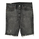 Levis Denim Shorts - 34W 11L Grey Cotton