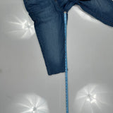 True Religion Cropped Jeans - 32W UK 12 Blue Cotton