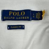 Polo By Ralph Lauren Polo Shirt - Large White Cotton