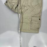 Unbranded Cargo Shorts - 34W 10L Beige Cotton