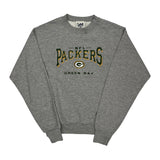Green Bay Packers Lee Sport Nfl Sweatshirt - Large Grey Cotton Blend