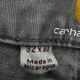Carhartt Double Knee Carpenter Trousers - 21W 30L Grey Cotton