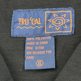 Tru Cal Short Sleeve Shirt - XL Black Polyester