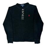 Age 10-12 Polo By Ralph Lauren Long Sleeve T-Shirt - Medium Black Cotton