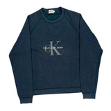 Calvin Klein Jeans Sweatshirt - Medium Blue Cotton