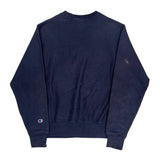 Reverse Weave Champion Sweatshirt - Small Navy Cotton