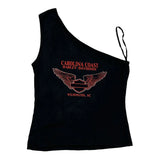 Carolina Coast Harley Davidson Top - Large Black Cotton