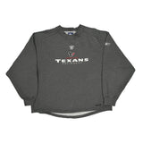 Texans Reebok Nfl Sweatshirt - Large Gray Cotton