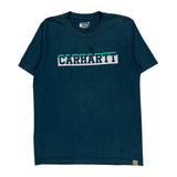Carhartt Spellout T-Shirt - Medium Blue Cotton