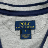 Age 7 Polo By Ralph Lauren Cardigan - Small Gray Cotton