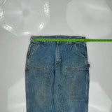 Carhartt Double Knee Carpenter Pants - 36W 30L Blue Denim