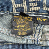 Helix Boot Cut Jeans - 34W 29L Blue Cotton