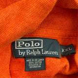 Polo By Ralph Lauren 1/4 Zip - 2XL Orange Cotton