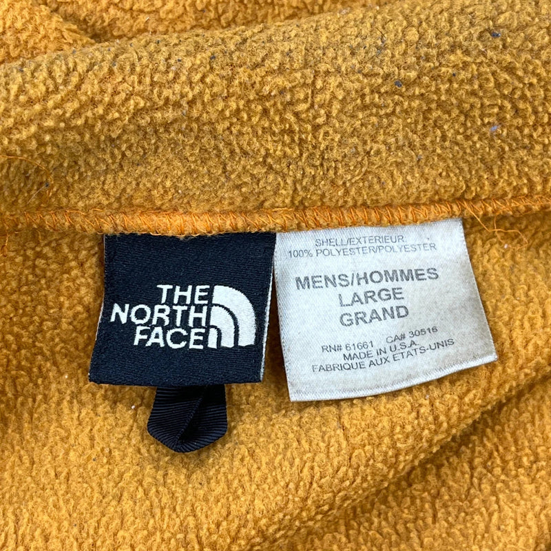 The North Face Fleece Jacket - Large Orange Polyester