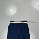 Carhartt Cargo Trousers - 31W 30L Blue Cotton Blend