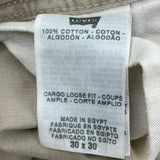 Levis Cargo Pants - 30W 30L Beige Cotton