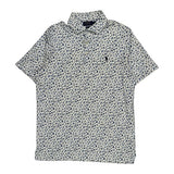 Polo By Ralph Lauren Floral Polo Shirt - Medium Blue Cotton