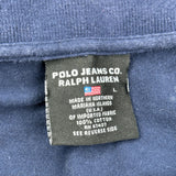 Ralph Lauren Polo Shirt - Large Navy Cotton