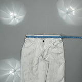 Dickies Carpenter Trousers - 32W 36L White Cotton