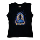 Harley Davidson Graphic Tank Top - Small Black Cotton