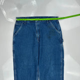 Carhartt Double Knee Carpenter Pants - 36W 30L Blue Denim