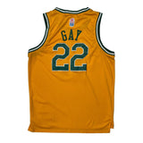 Memphis Adidas 2011 #22 Rudy Gay Jersey - XL Yellow Polyester