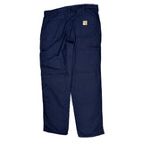 Carhartt Cargo Trousers - 35W 32L Navy Cotton Blend