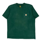 Carhartt T-Shirt - XL Green Cotton