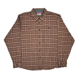 Wrangler Checked Flannel Shirt - 2XL Red Cotton