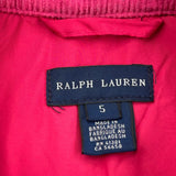 Age 5 Ralph Lauren Jacket - XS Red Polyester